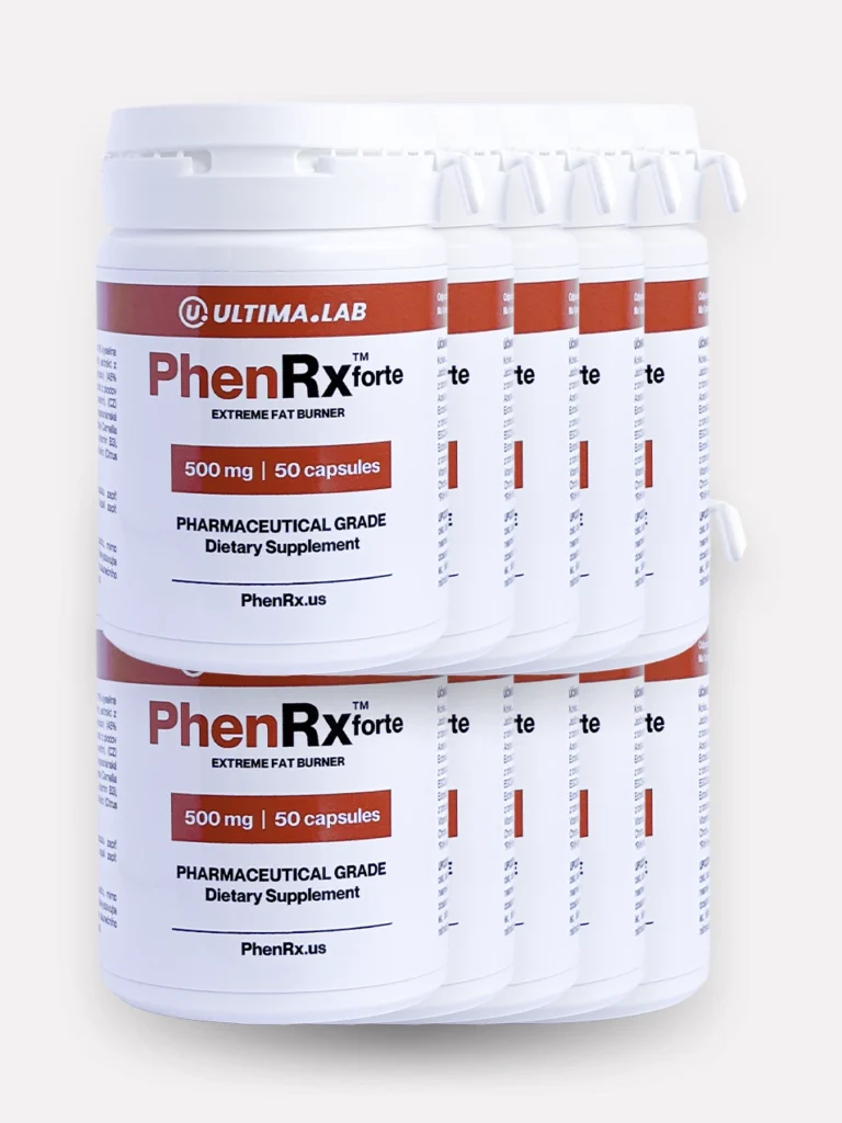 Prášky na hubnutí PhenRx forte 500mg (10×50 kaps.)