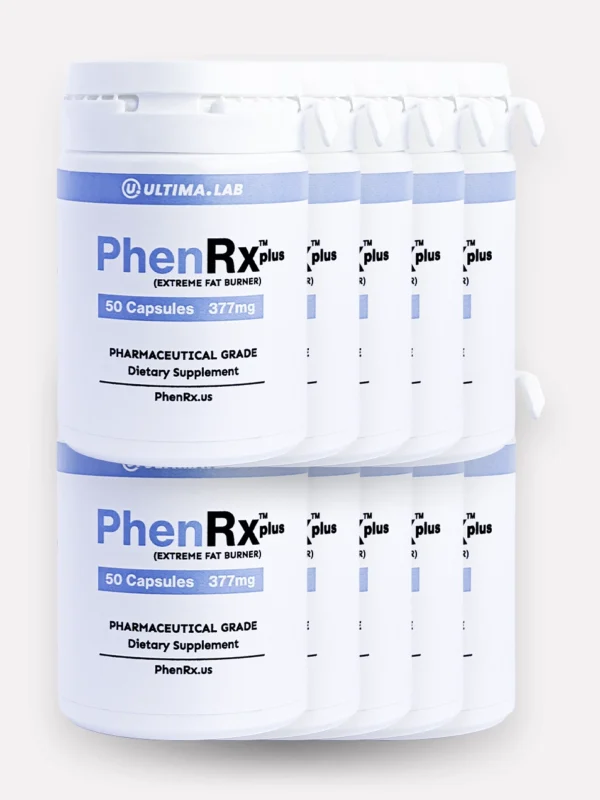 PhenRx plus 377mg je doplněk stravy určený na podporu spalování tuků, zvýšení energie a zlepšení fyzické i psychické výkonnosti. Pomáhá potlačovat chuť k jídlu a obsahuje přírodní látky s účinkem na metabolismus.