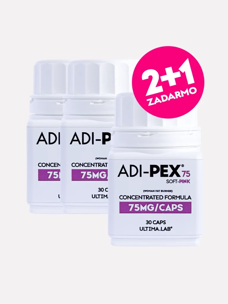 Prášky na hubnutí ADIPEX 75mg Soft Pink (3×30 kaps.)