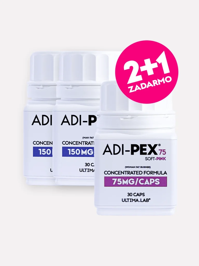 Prášky na hubnutí 2× ADIPEX Magic Blue + ZADARMO 1× Soft Pink (3×30 kaps.)