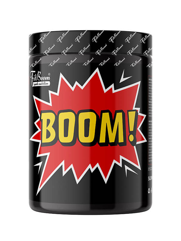 BOOM PREWORKOUT RED ENERGY 323g – Předtréninkový stimulant
