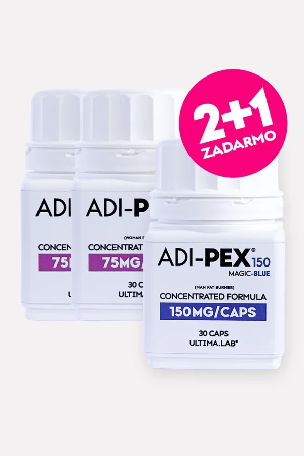 2× ADI-PEX Soft Pink + ZADARMO 1× Magic Blue (3×30 kaps.)