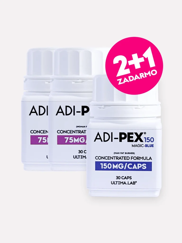 Prášky na hubnutí 2× ADIPEX Soft Pink + ZADARMO 1× Magic Blue (3×30 kaps.)